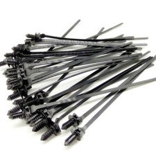 Black 50Pcs Tie Wraps Cable