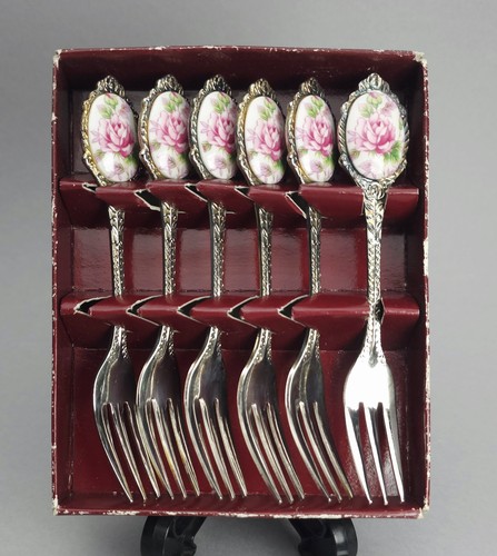 Set six small stainless - set, of