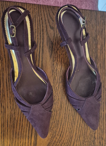 Purple ladies slingback shoes - purple,