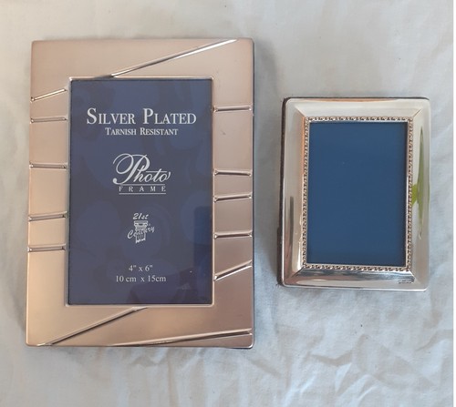 Two silver plated photo - silver,