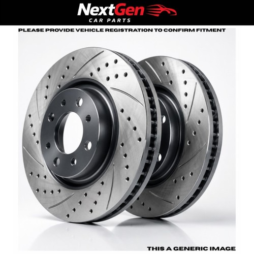 Drilled and grooved brake - and,