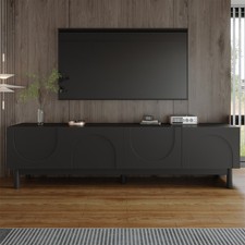 Black TV Stand Cabinet 169cm