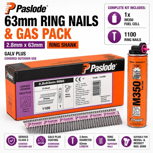 Paslode 63mm ring shank nails - paslode,