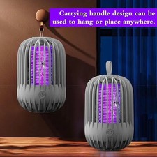 Portable Mosquito Killer Lamp LED USB rechargeable Trap UV Fly Bug Insect Zapper