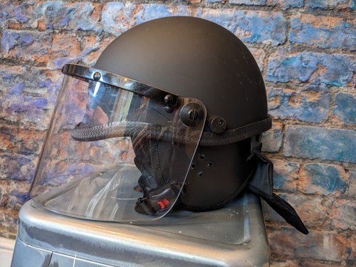 Riot helmet with visor - helmet,
