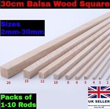 30cm Wooden Square Rod Bar