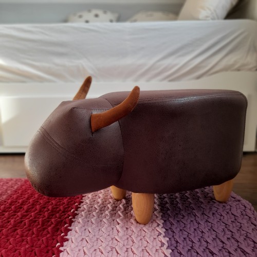 Animal design footstool cow - design,