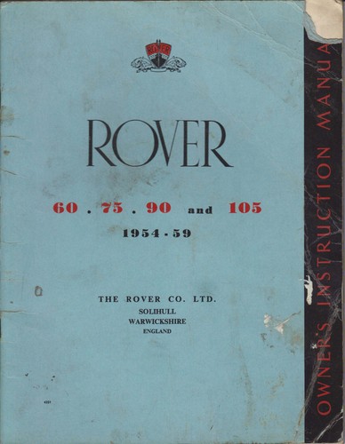 Rover models 60 75 90 - rover,