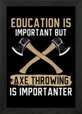 Axe Throwing Hatchet Framed