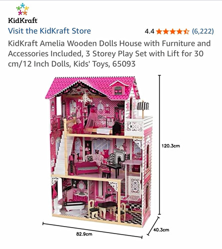 Kidkraft amelia wooden dolls - kidkraft,