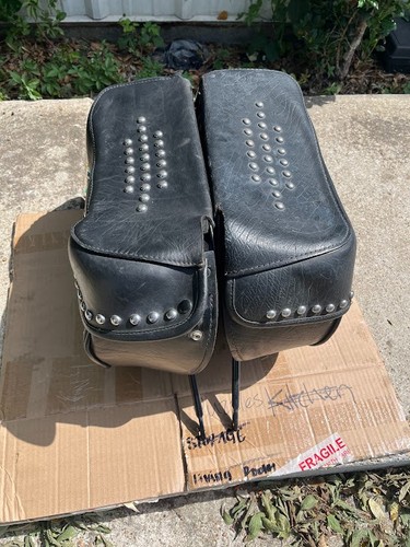 Harley oem leather saddlebags - oem,
