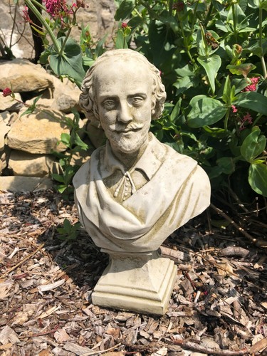 Shakespeare bust stone - shakespeare,