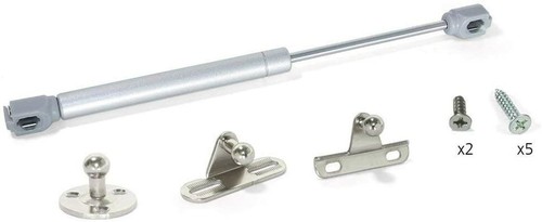 Gas spring set flap support