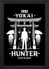 Fighting Yokai in Tokyo Framed