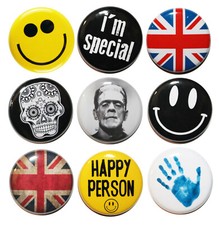 1" (25mm) Set of 9 Cool Button