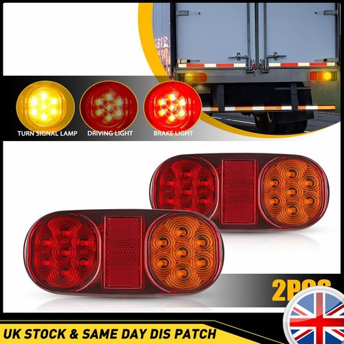 Oval amber red trailer - oval,