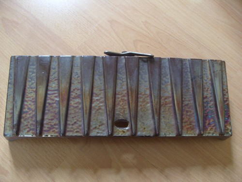 Cast iron iridescent coal fire - cast,