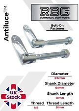 2X Antiluce™ Fastener M8 x 38mm Bolt-On | Drop Lock Horsebox, Trailer-Tailgate