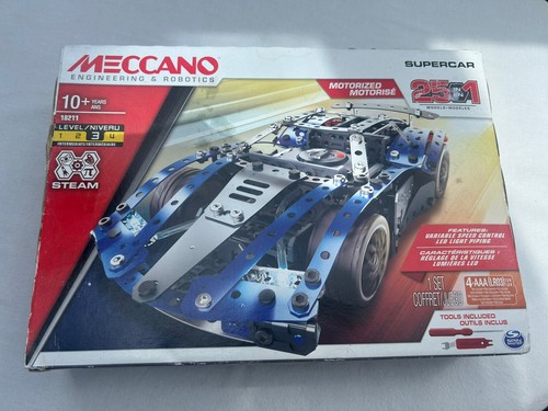 Meccano supercar 1 - supercar, 25-in-1