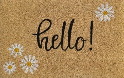 Welcome door mat hello spring - mat,,