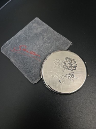 Stratton silver tone - silver, floral