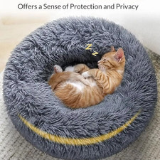 Pet Dog Cat Round Bed Donut