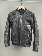 $2000 John Varvatos Carol Christian Poell Style Leather Faded Jacket