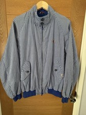 Men's Rare Outside Check Baracuta G9 Harrington Jacket Made In England Size L 