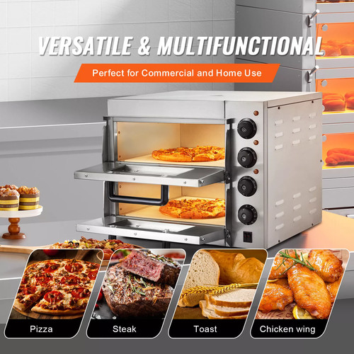 Electric pizza oven - pizza, countertop