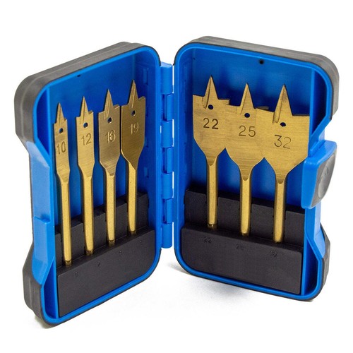 7pc hex shank - flat, wood