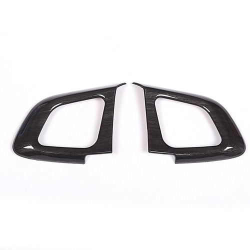 Black wood grain steering - wood,