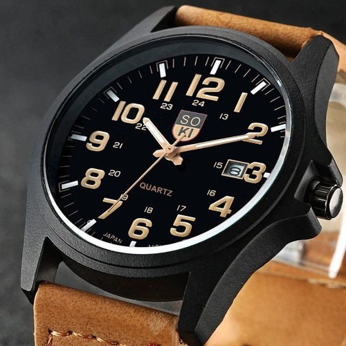 Men military leather - men’s,