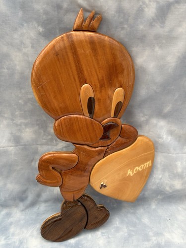 Tweety bird vintage wood - bird,