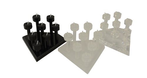Acrylic ring column stand - 8,