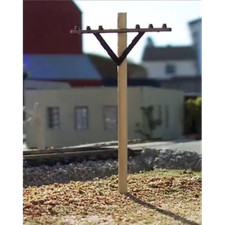 Osborn Model Kits 3068 N Gauge Telephone Poles (12) Laser Cut Kit
