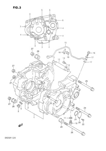 Suzuki genuine bolt dr650 p - suzuki,