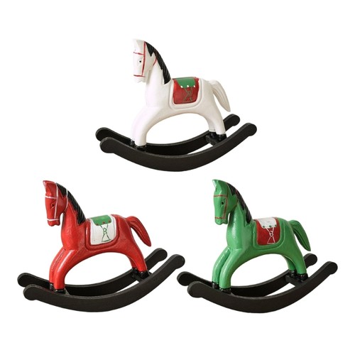 Wooden rocking horse statues - horse,