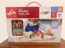Carousel Wooden Train Set