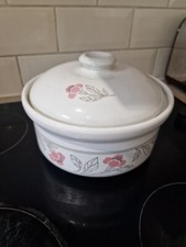 Simpsons Ovenstone cookware Spring Bouquet vintage casserole dish with lid
