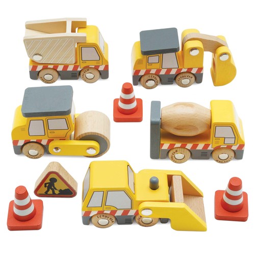 Toy van wooden - van, construction