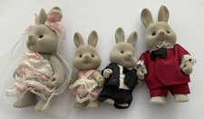 Vintage Sylvanian Families Barenwald Rabbit Wedding Family