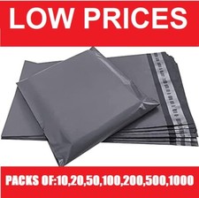 GREY MAILING BAGS STRONG POLY POSTAL POST POSTAGE SELF SEAL PACKAGING STRONG