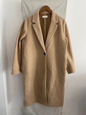 ZARA Brown Wool Feel Overcoat