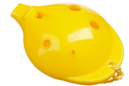 Plastic ocarina yellow - ocarina, ,