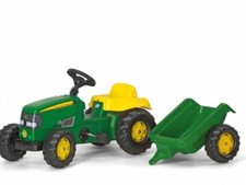 Rolly John Deere Tractor & Trailer Ride On Outdoor Garden Activity Childrens Toy