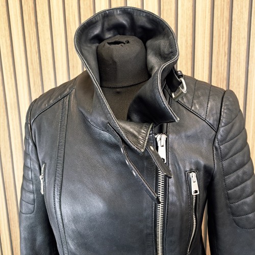 Allsaints steine leather biker - steine,