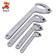 4pcs Adjustable Hook & C Pin Spanner Wrench Set Tighten Removing Nut Wrench New