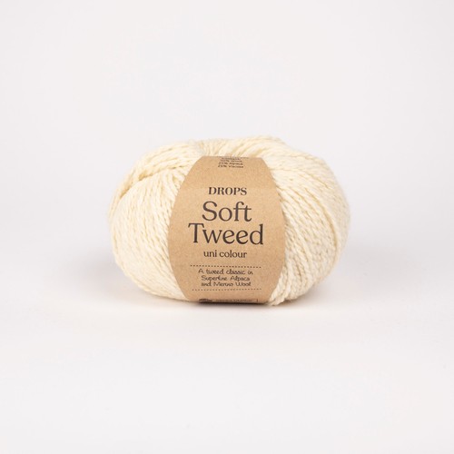 Drops soft tweed off white - tweed, off-white