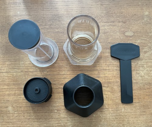Aeropress clear coffee maker - coffee,