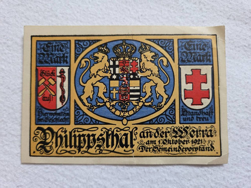 Emergency money 1921